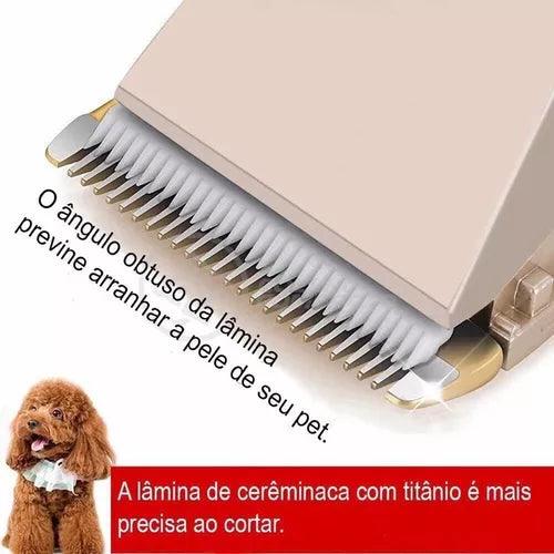 TrimPet Pro – Aparador Silencioso de Alta Precisão para Cães e Gatos