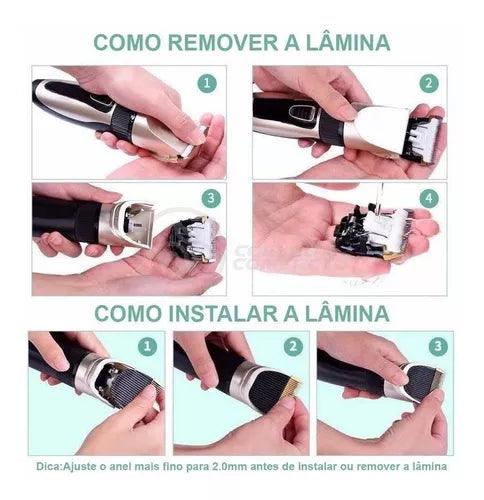 TrimPet Pro – Aparador Silencioso de Alta Precisão para Cães e Gatos