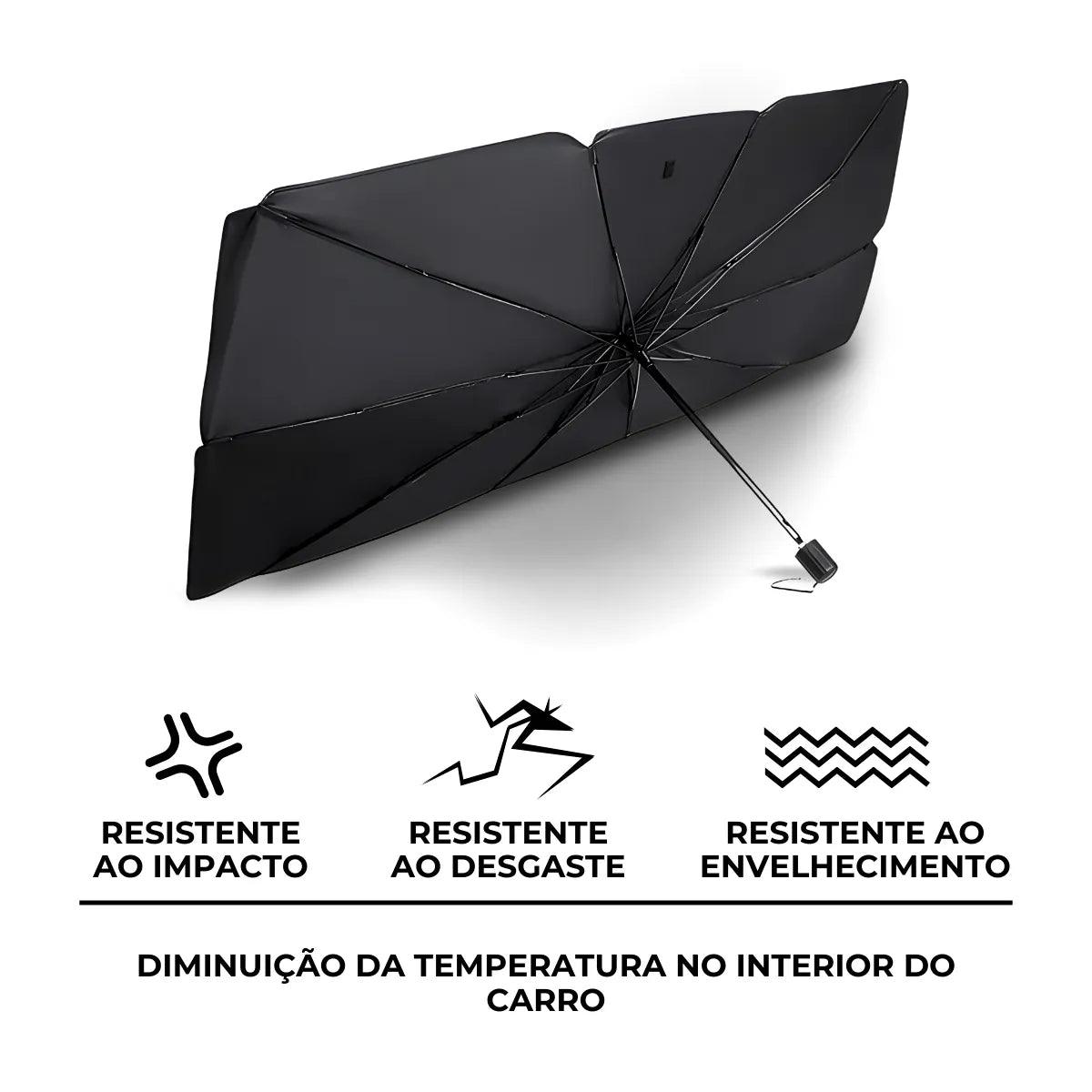 Protetor Solar Retrátil para Para-brisa - Proteção UV