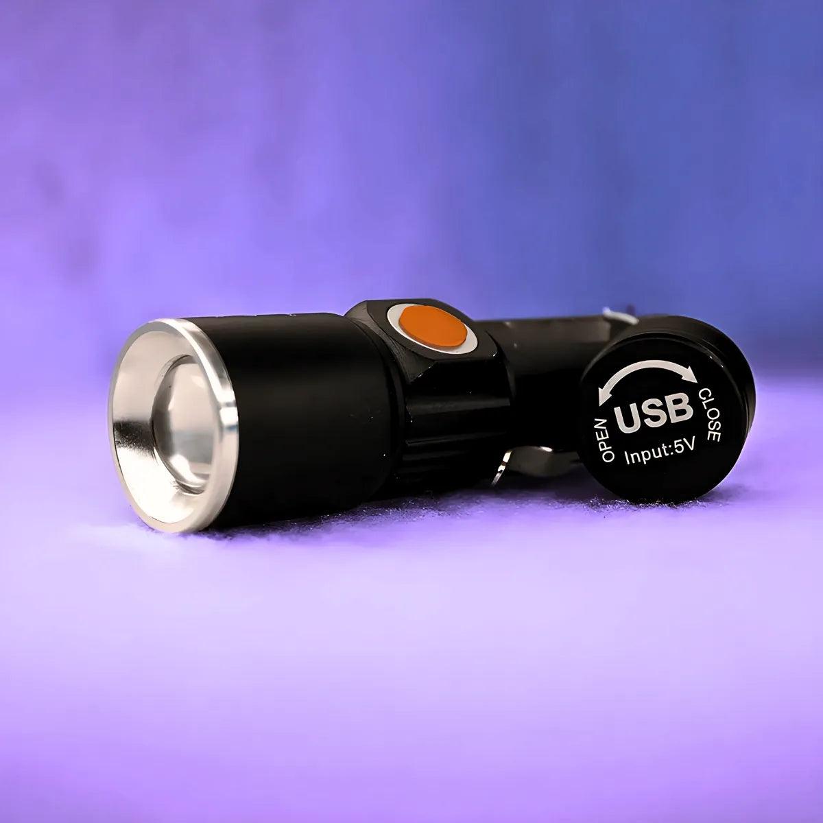 Lanterna UV Mágica Recarregável - Luz Negra