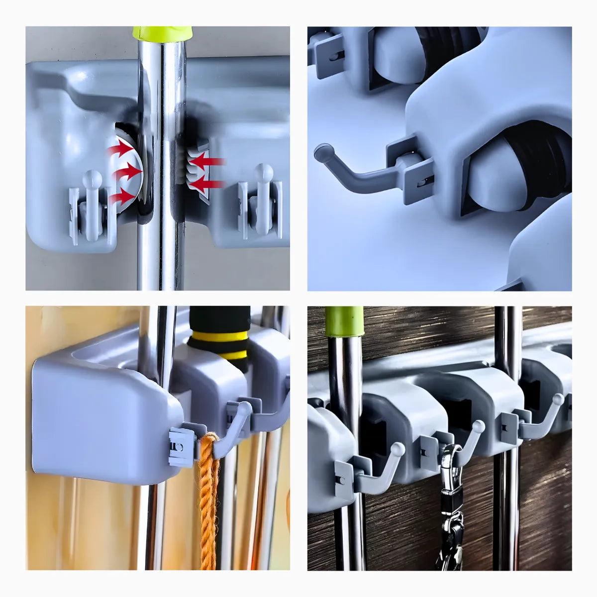 OrganizaFácil – Suporte Multiuso para Vassouras e Utensílios